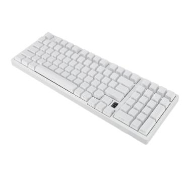 Imagem de Teclado Mecânico, 3 Modos 98 Teclas Interruptor de Ação Linear RGB Sem Fio 2.4G bt 3.0 5.0 Tipo C Teclado Mecânico para Jogos para Jogos Harmony OS