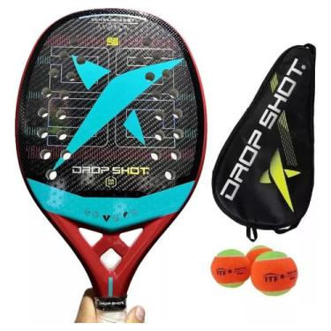 Imagem de Raquete De Beach Tennis Drop Shot Centauro 5.0 2024 Carb 3k