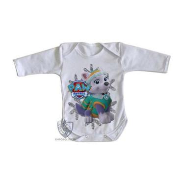 Imagem de body nenê criança roupa bebê manga longa  Patrulha Canina Everest - Em