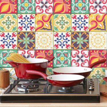 Imagem de Adesivo de Azulejo Carmesim 20x20 cm com 48un - Quartinhos