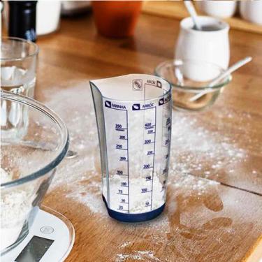 Imagem de Copo Medidor Acrílico 500ml Base Emborrachada Arthi Exata, Transparent