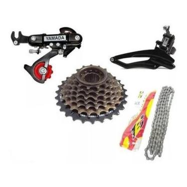 Imagem de Kit Relação Bike Câmbio Traseiro Diant Corrente Catraca 21v - Yamada