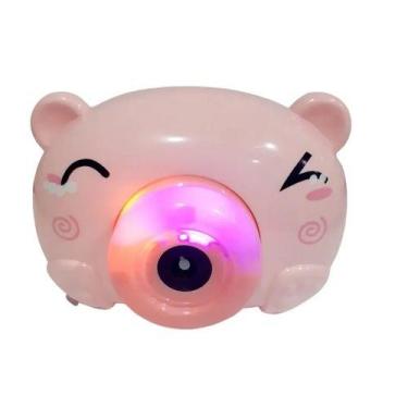 Imagem de Máquina De Bolha Câmera Portátil Sabão Bolhas De Porco Rosa - TOYS