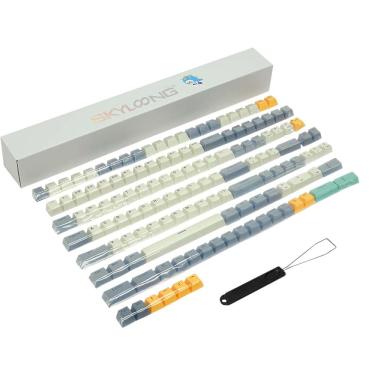 Imagem de Kit De Keycaps Skyloong Double Shotting Pbt Industrial Gray