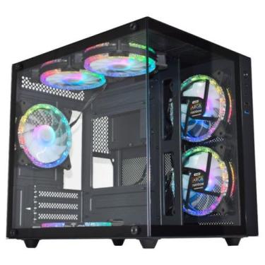 Imagem de Gabinete Gamer Kmex CG-02SB AQUÁRIO MICRO