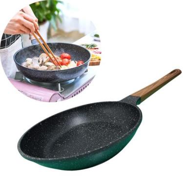 Imagem de Panela Frigideira Cerâmica Indução/gás Frita Sem Óleo Antiaderente Coz