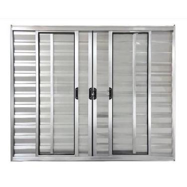 Imagem de Veneziana 6 Folhas Sem Grade Linha 18 - Prover Esquadrias, 120X180, Br