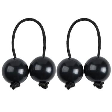 Imagem de 2 peças Asalato Shakers, bola rítmica Kashaka instrumento musical africano Aslatua Shakers, preto
