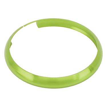 Imagem de Substituição do acabamento do anel de chaveiro remoto de liga de alumínio para MINI R55 R56 R57 R58 R59 R60 Protege chaves, design elegante, fácil instalação (verde)