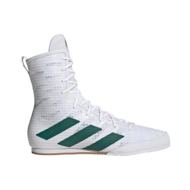 Imagem de adidas Tênis de boxe adulto unissex Hog 4, Branco/verde universitário/preto, 7 Women/6 Men