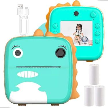 Imagem de Câmera Instantânea Infantil Filmadora Full Hd Impressora Criança Prese