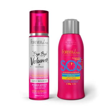 Imagem de Kit Bye Bye Volume E Sos Antiemborrachamento Forever Liss