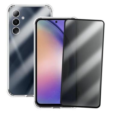 Imagem de Kit Capinha Anti Shock e Película Privacidade 3D Anti-Spy Compatível Samsung Galaxy A54 5G