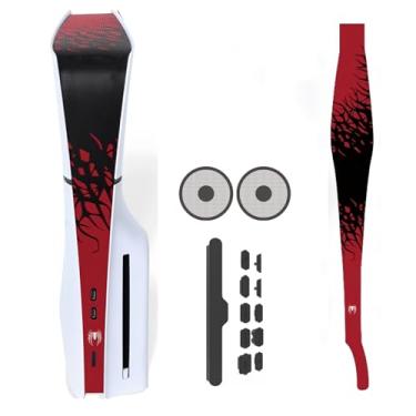 Imagem de Filtro de poeira para versão de unidade óptica PS5 Slim/versão digital, com filtro de poeira de ventilador de resfriamento e plugue de silicone para evitar poeira e pêlos de animais de estimação