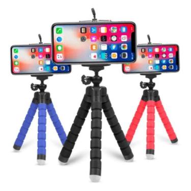 Imagem de Mini tripé com suporte para celular flexível