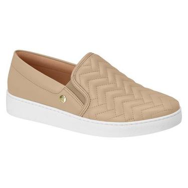 Imagem de Tênis Feminino Vizzano Casual Slip oN Matelassê Conforto, Bege, 36