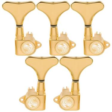 Imagem de Jogo De Tarrachas Tarraxas Douradas Para Contra Baixo Blindada Thida Pro Bass 5 Cordas 3x2