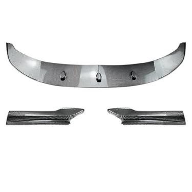Imagem de Compatível com BMW Série 5 F10 F11 M Sport 2011-2017 Kit de corpo de lábio de para-choque dianteiro de carro Spoiler Splitter Bumper Canard Lip Splitter Acessórios(Carbon Look)