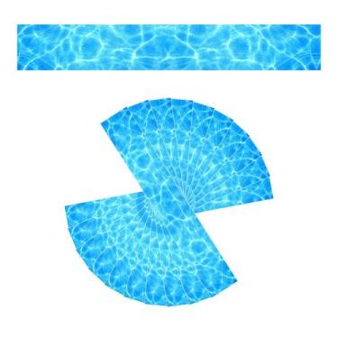 Imagem de Kit 04 Adesivos Piscina Vinílico Fundo Água 100x10cm - Resitank