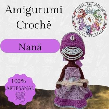 Imagem de Amigurumi Orixás Nanã Croche Artesanal 18cm - NoBrand