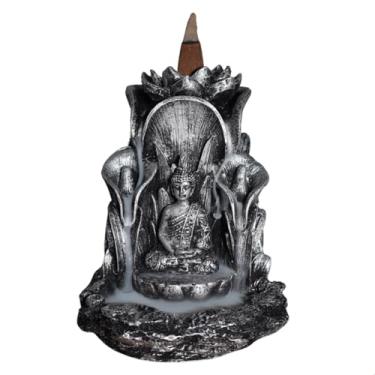 Imagem de Porta Incenso Cascata e Vareta 2 em 1 Buda Hindu Decoração Meditação Fumaça invertida fengshui