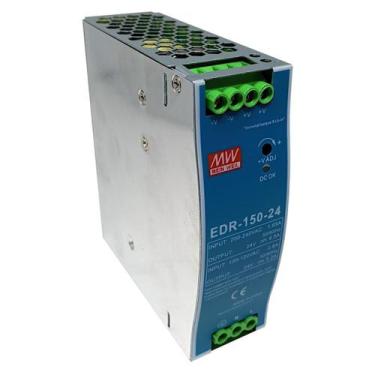 Imagem de Fonte Chaveada Mean Well Model. EDR 150-24 150W 6,5A 24VDC - ENG Autom