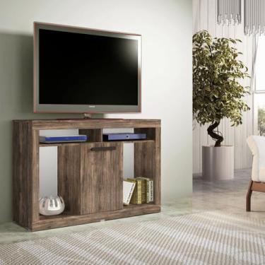 Imagem de Rack para TV Até 42 Polegadas Sala Multiuso 1 Porta Rústico - Full Eco