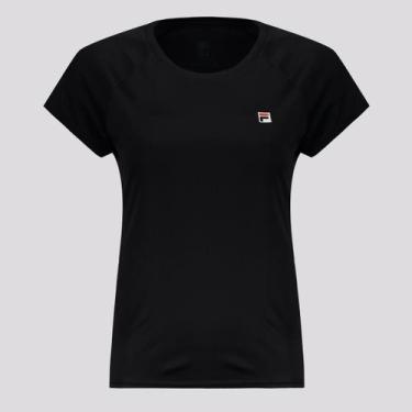 Imagem de Camiseta Fila Tennis Basic I Feminina Preta, G