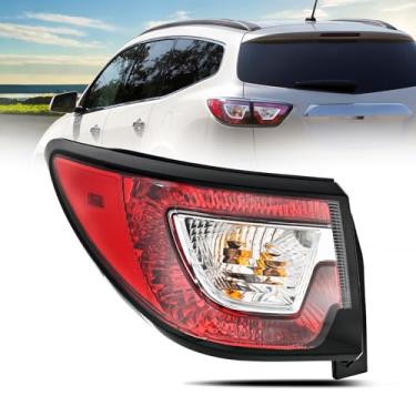 Imagem de Nilight Conjunto de lanterna traseira compatível com Chevy Traverse 2013 2014 2015 2016 2017 substituição de luz traseira estilo original lado do motorista com lâmpadas