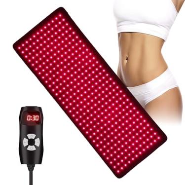 Imagem de MEGELIN Cinto de terapia infravermelho de luz vermelha Plus, 360 LEDs, luz vermelha de 660 nm e luz infravermelha próxima de 850 nm em casa