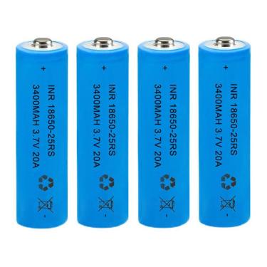 Imagem de Bateria 18650 recarregável AFSONGOO 3.7V, pacote com 4 lanternas