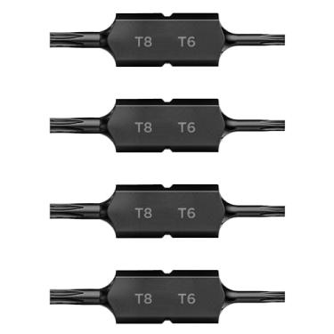 Imagem de Galvanox Pontas de substituição Torx T6 / T8 de dupla face para multiferramentas Leatherman (pacote com 4)