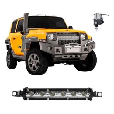 Imagem de Barra Farol Auxiliar Milha Led Foco 30º Off Road 18w 18,5cm - BRIWAX