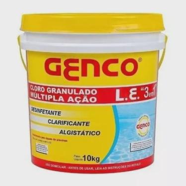 Imagem de Balde Cloro Granulado 3 Em 1 Multi Ação 10kg Genco