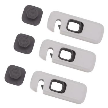 Imagem de Trava de Segurança Gaveta Armario Geladeira Kit 3 unidades Bebe Criança Porta Multiuso Fechadura Seguro Proteçao Evita Acidente Resistente