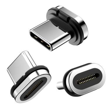 Imagem de Cabeça magnética com pontas de conector USB C de 24 pinos (pacote com 