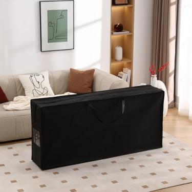 Imagem de DreamNook Bolsa dobrável de armazenamento de colchão, estojo de transporte resistente para colchão de cama de hóspedes com dobra tripla (Queen)