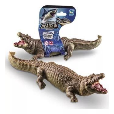 Imagem de Jacaré Realista Premium 26cm Grande Vinil Macio - Cometa Realista