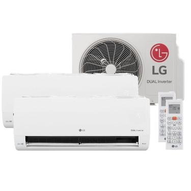 Imagem de Ar-Condicionado LG Dual Inverter Voice +AI Bi-Split 16.000 BTU (9.000+12.000 BTU) Frio 220V - S32Q16SA212