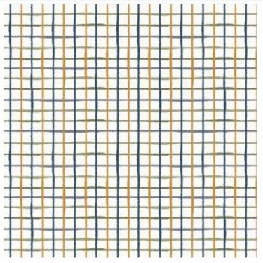 Imagem de Papel De Parede Bobinex Revoada - Xadrez Aquarela Azul, Militar E Most