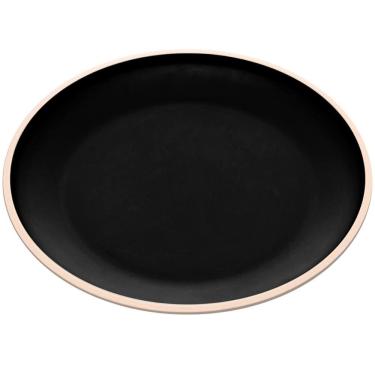 Imagem de Prato Para Pão Sobremesa Melamina 15cm Class Wolff Preto Ser