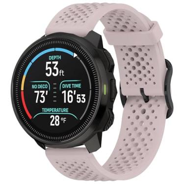 Imagem de Compatível com pulseiras SUUNTO OCEAN, pulseira de silicone de 20 mm, 22 mm com fivela de metal compatível com SUUNTO OCEAN, RACE, RACE S, VERTICAL, 9 PEAK, 9 PEAK PRO, 5 Peak, 3 Smartwatch (rosa
