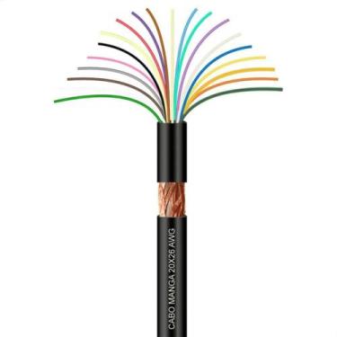 Imagem de Cabo Manga 20x26 AWG - com Blindagem Preto - 50 Metros - CIRILO CABOS