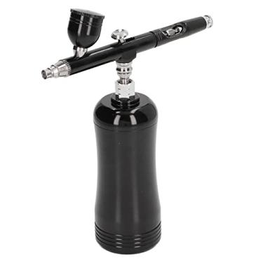Imagem de Kit de Armas de Aeroporto Profissional, Compressor de Ar de Mão Mini, Saída de 17,4psi para Maquiagem, Tatuagens, Artesanato, Com 3 Xícaras de Tinta, Ideais para Todos Os