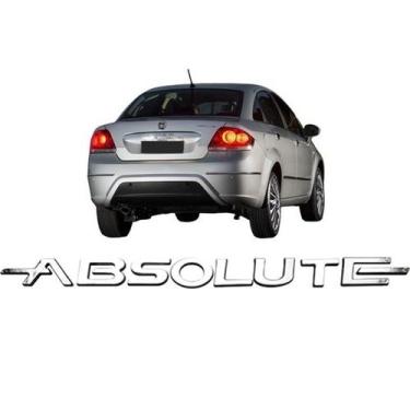 Imagem de Nome Emblema Letreiro Absolute Cromado Linea - NoBrand