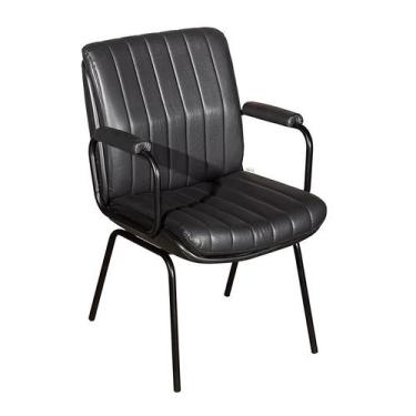 Imagem de Cadeira de Escritório Interlocutor Pasalino Preta - C.R.A