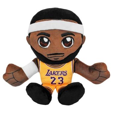 Imagem de Bleacher Creatures Los Angeles Lakers Lebron James 8" NBA Kuricha Sitting Plush (Gold Jersey) - Soft Chibi Inspired NBA Superstar