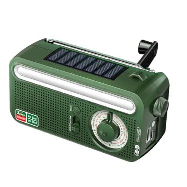 Imagem de Rádio AM FM - Rádio Meteorológico NOAA para Emergências,Lanterna LED Recarregável Solar com Lâmpada de Leitura e Alarme SOS para, Homens e Mulheres