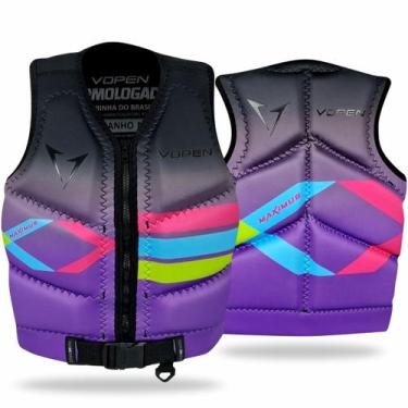 Imagem de Colete Salva Vidas Neoprene Homologado Maximus Next - Vopen, Lilás, G2