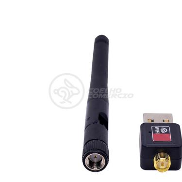 Imagem de Antena Usb 2.0 Receptor De Wifi Wireless Internet Sem Fio 1200Mbps 802.Inn Pc Notebook 55